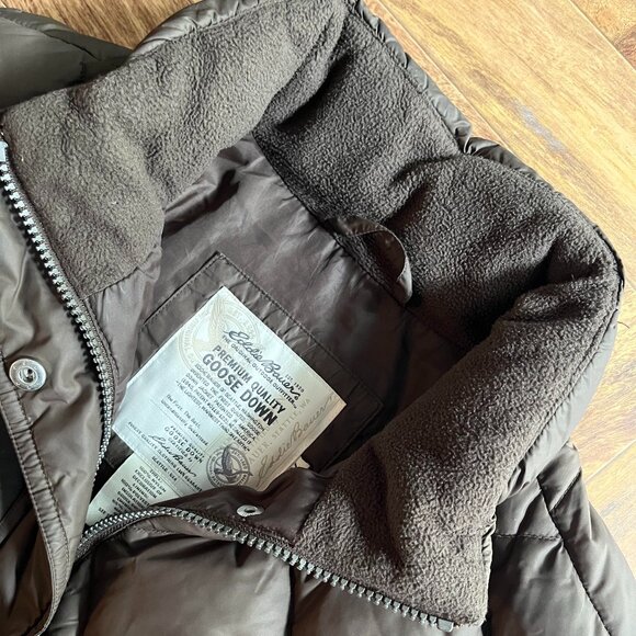 Women's Eddie Bauer Insulated Goose Down Filled Quilted Puffer Coat Size Medium - Picture 6 of 6